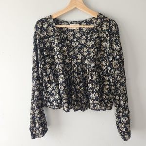Denim & Supply Ralph Lauren Floral Crop Top Medium